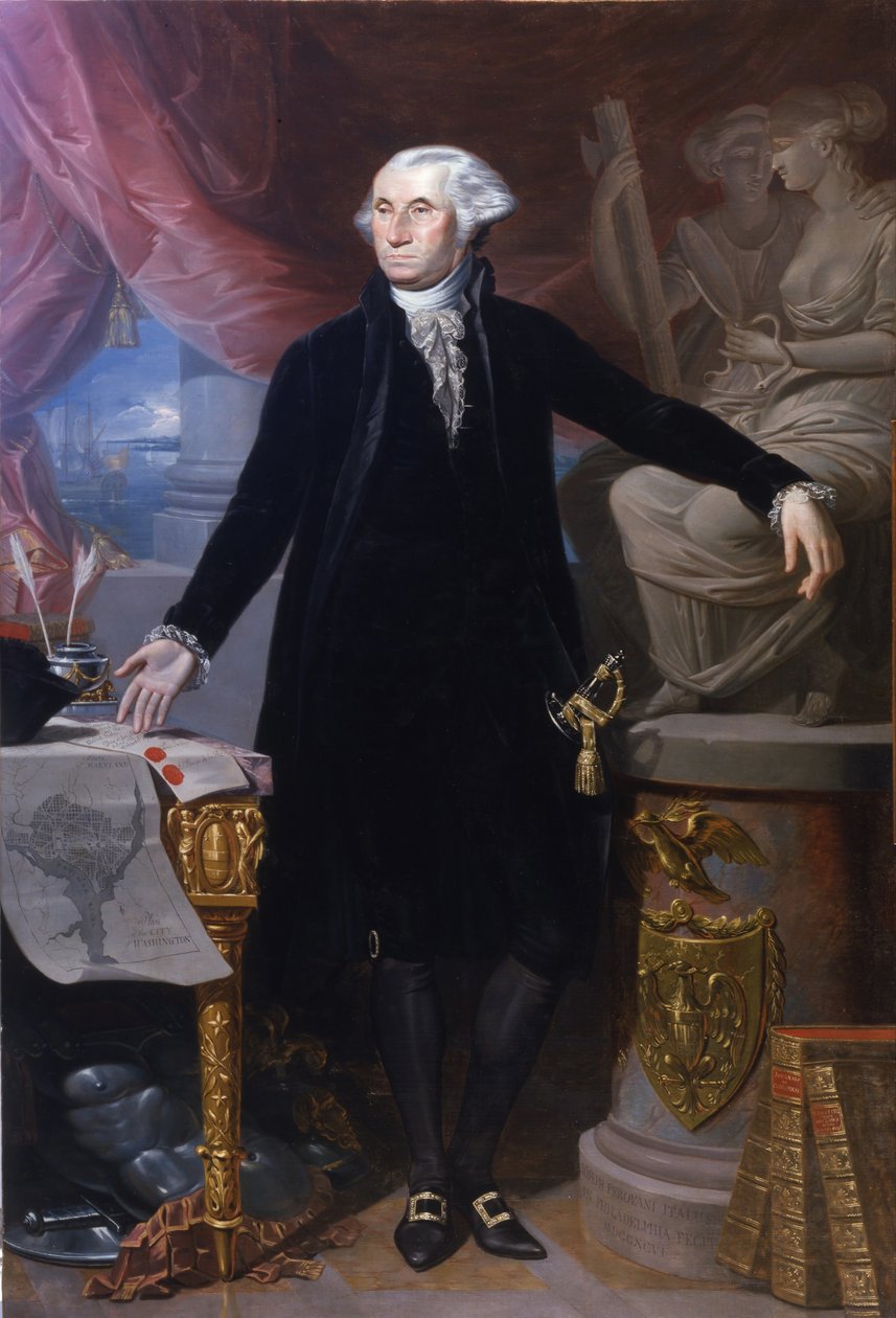 Porträtt av George Washington av Giuseppe Perovani
