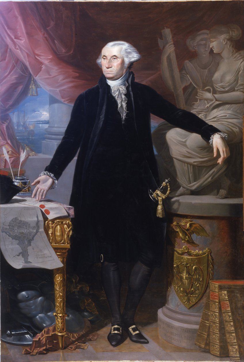 Retrato av George Washington av Giuseppe Perovani