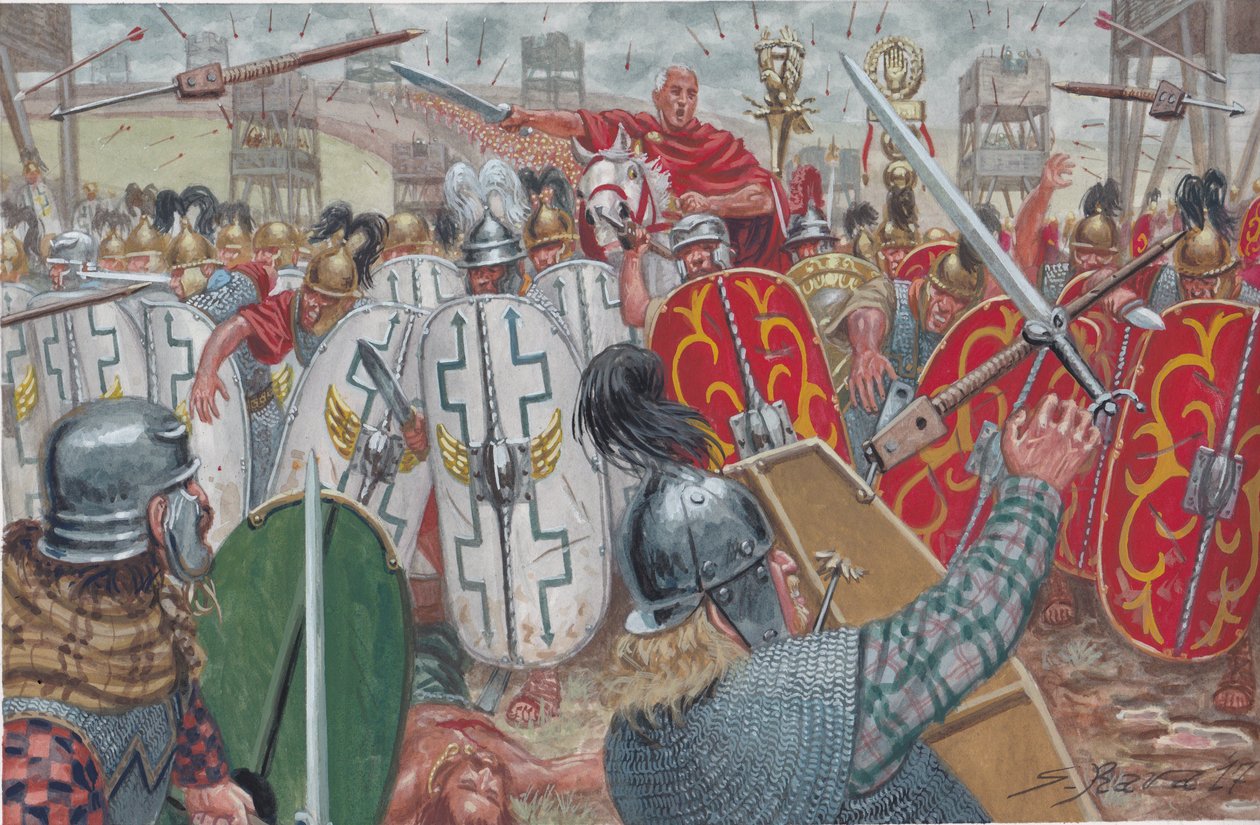 Slaget vid Alesia av Giuseppe Rava