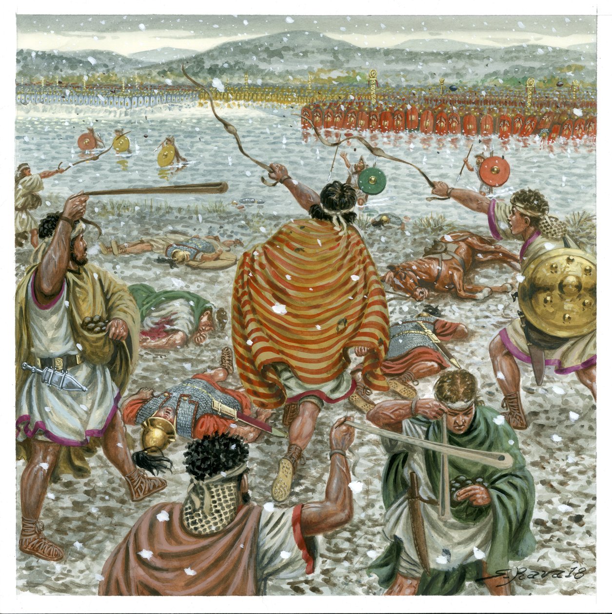 Slaget om Trebia av Giuseppe Rava