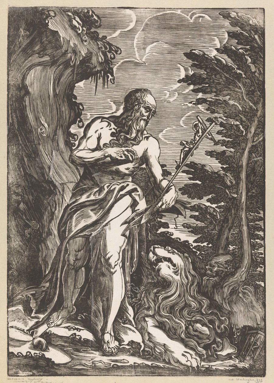 Saint Hieronymus i vildmarken av Giuseppe Scolari