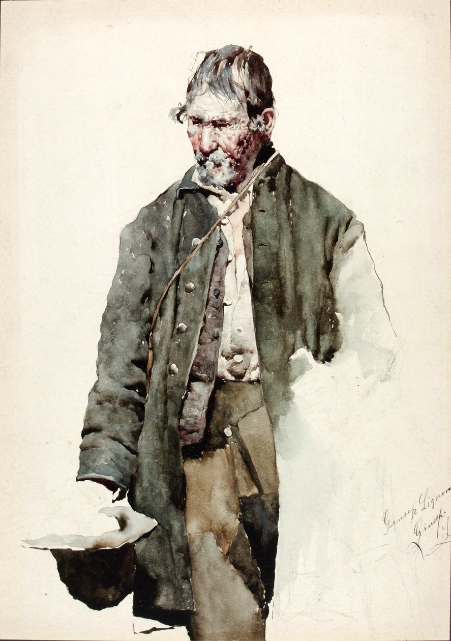 Studie av en gammal man av Giuseppe Signorini