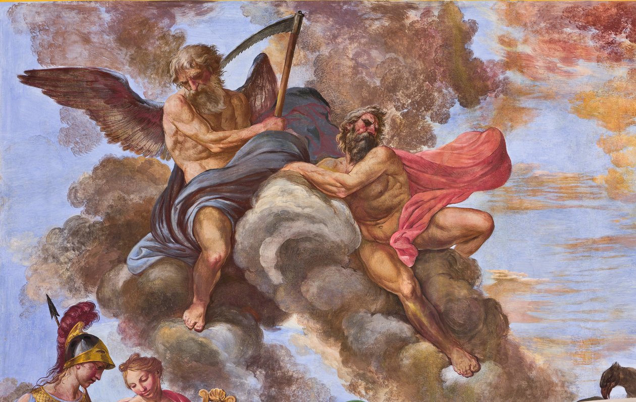 Detalj av Herkules apoteos av Giuseppe Velasco