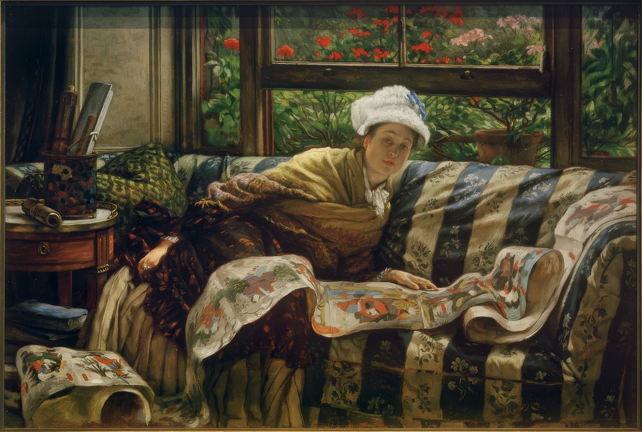 Porträtt av en dam av Giuseppe de Nittis