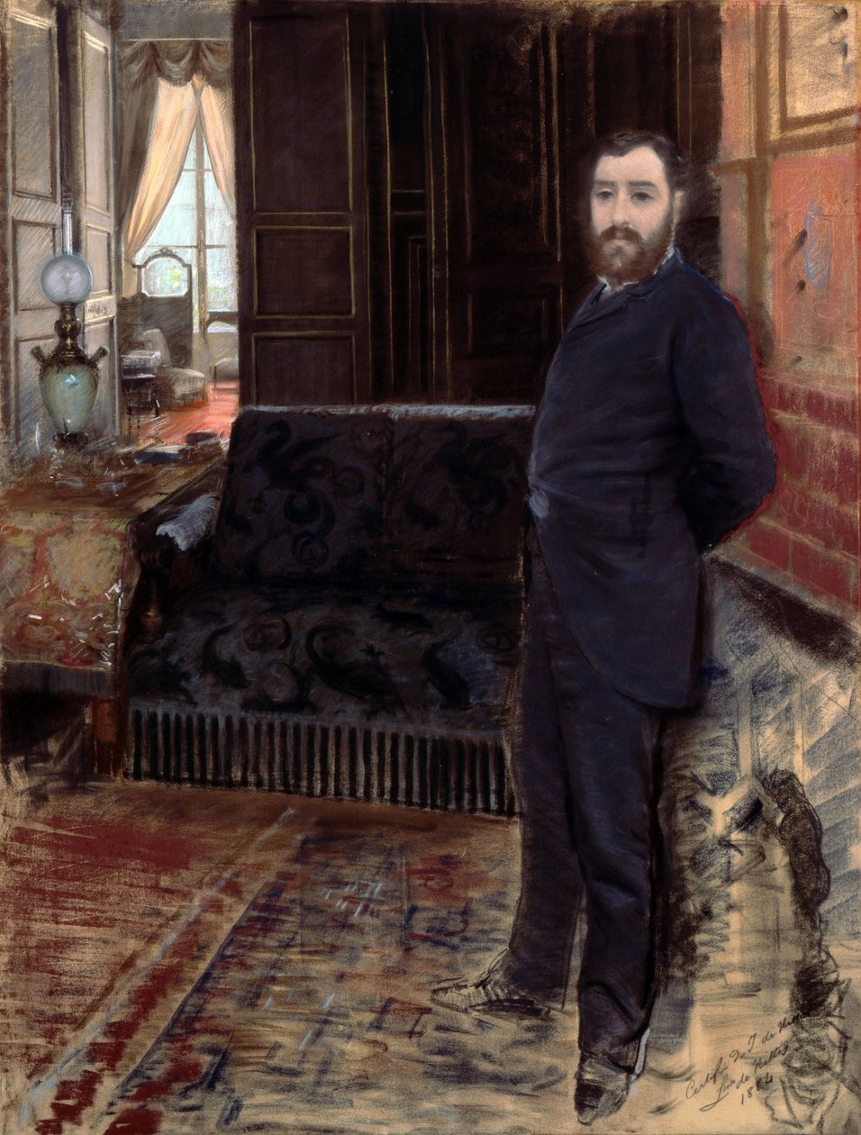 Självporträtt av Giuseppe de Nittis