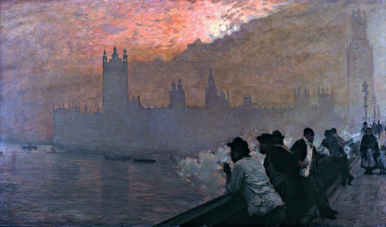 Westminster av Giuseppe de Nittis