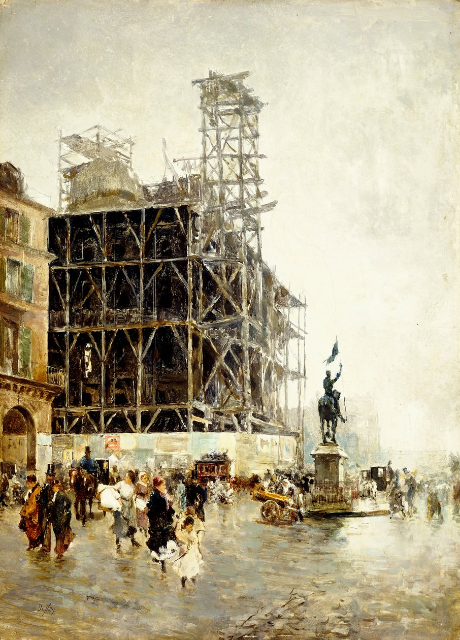 Pyramidernas torg, av Giuseppe or Joseph de Nittis