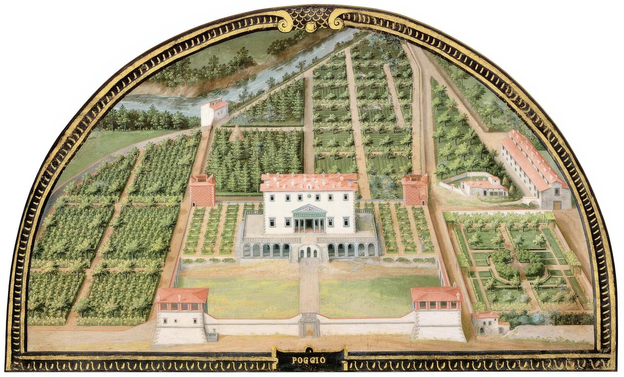 Medici Villa of Poggio a Caiano (ört av Giusto Utens