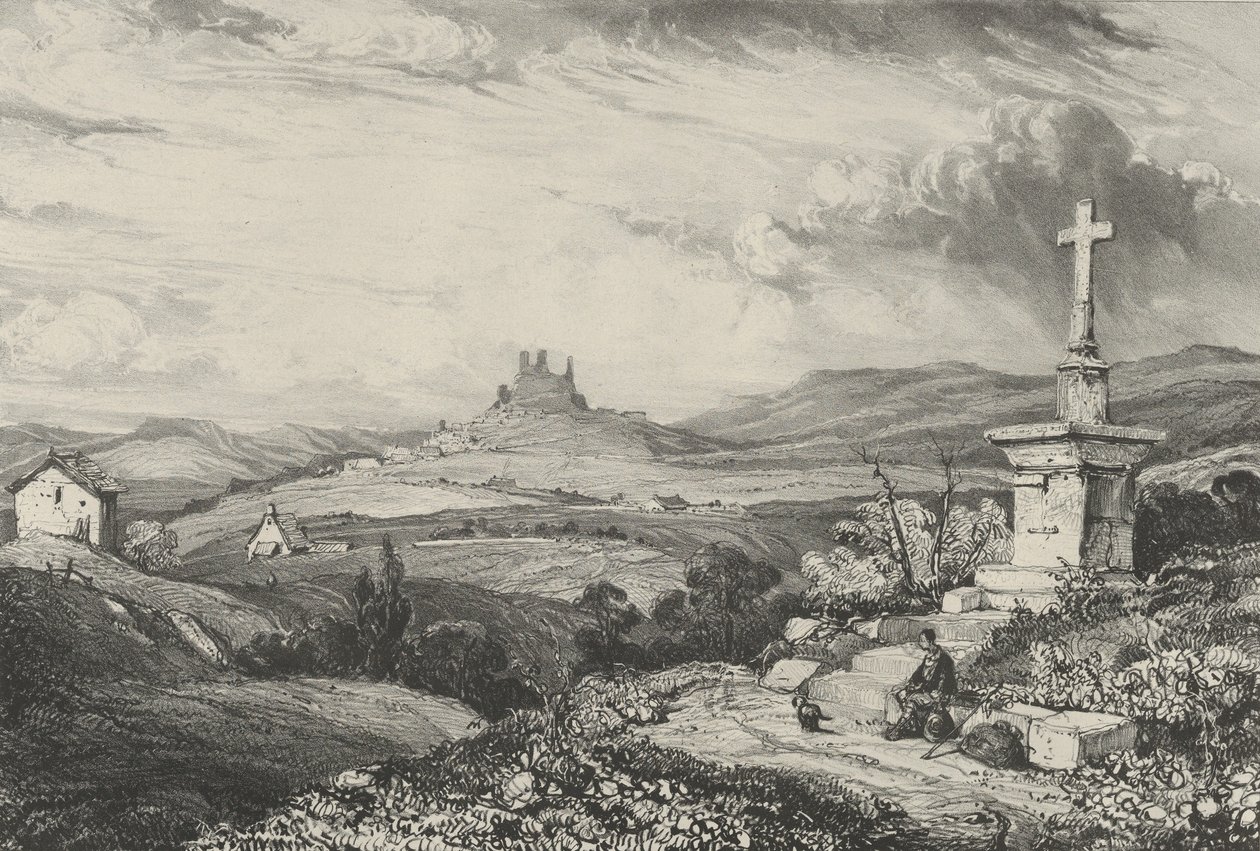 Larderole slott, 1832. av Godefroy Engelmann