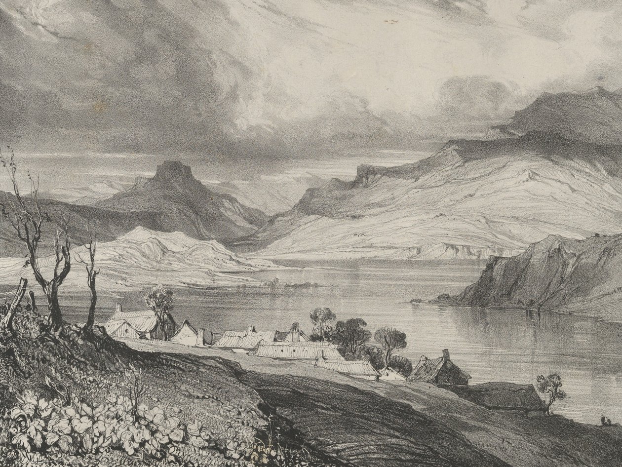 Lake Aidat, 1831. av Godefroy Engelmann