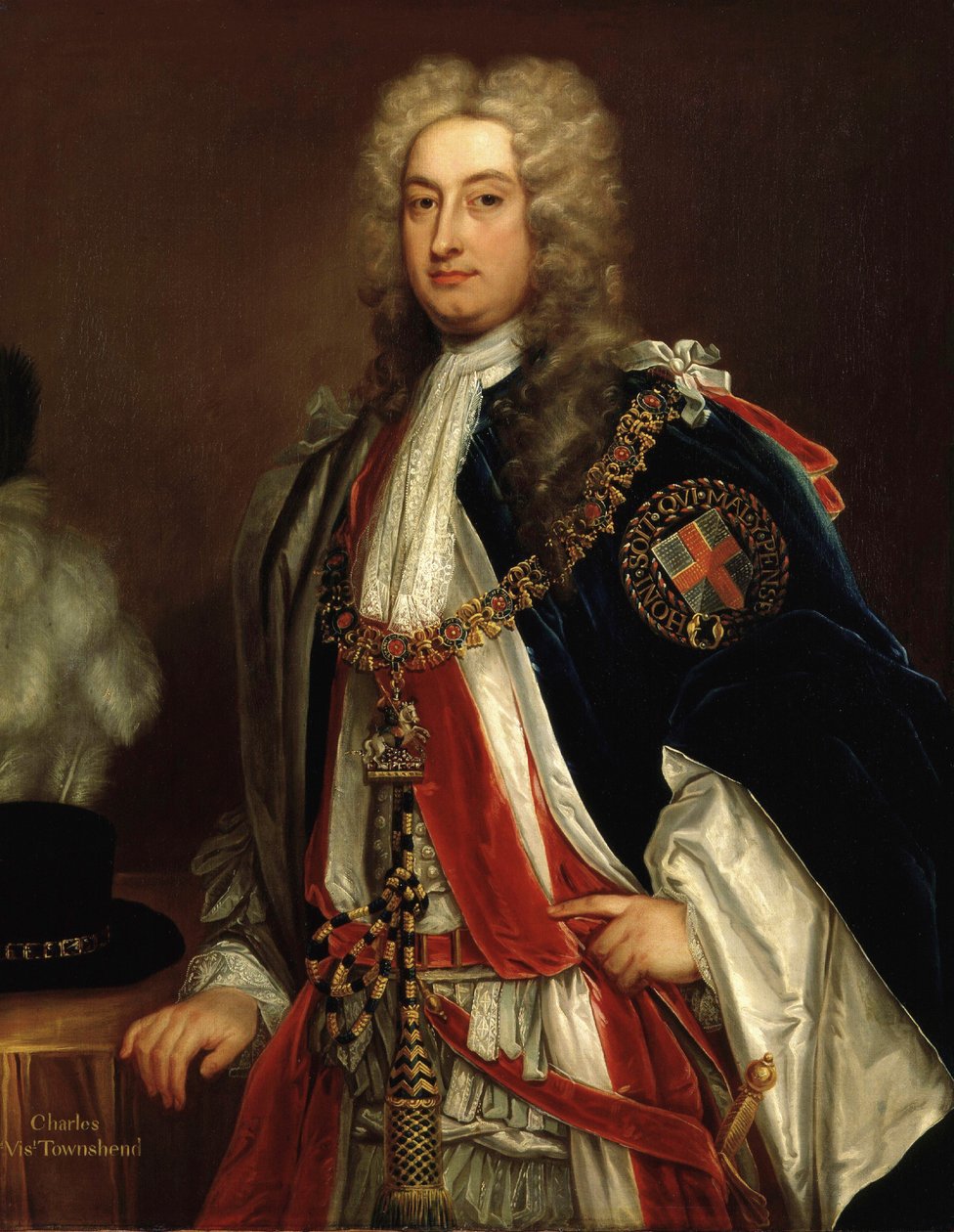 Charles, 2:e Viscount Townshend, c.1715-20 av Godfrey Kneller