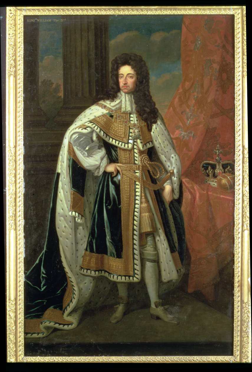 Porträtt av kung Vilhelm III (1650-1702) av Godfrey Kneller