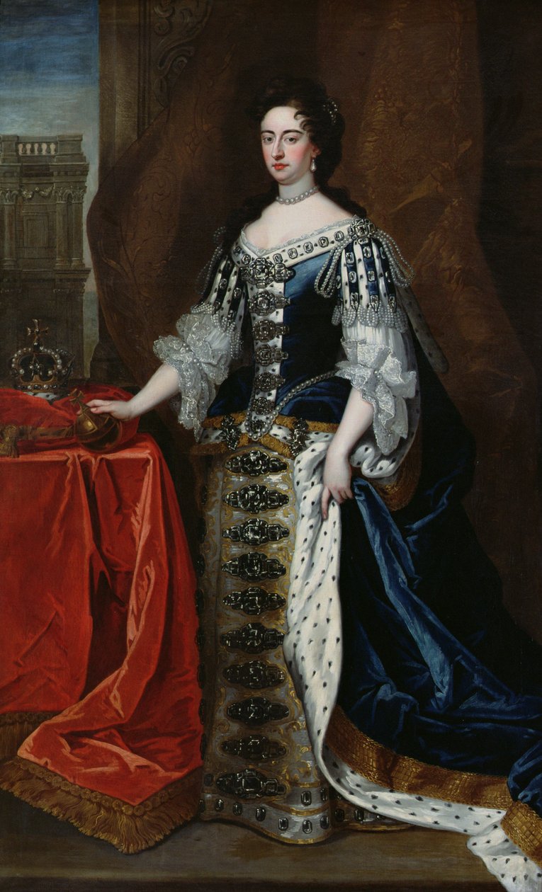 Porträtt av Queen Mary (1662-94) (se även 194650) av Godfrey Kneller