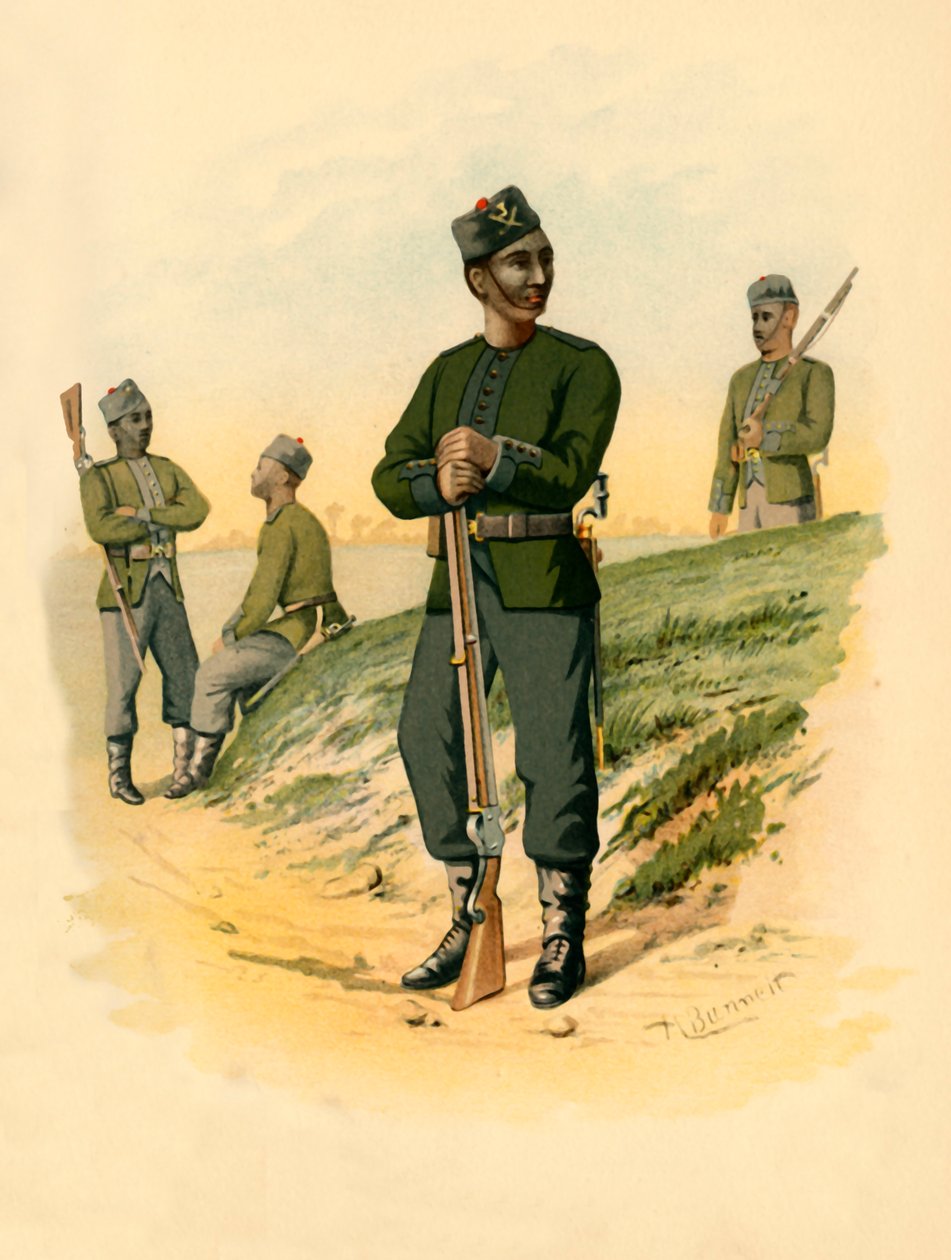 Den 3:e Gorkhas, 1890. av Godfrey Douglas Giles