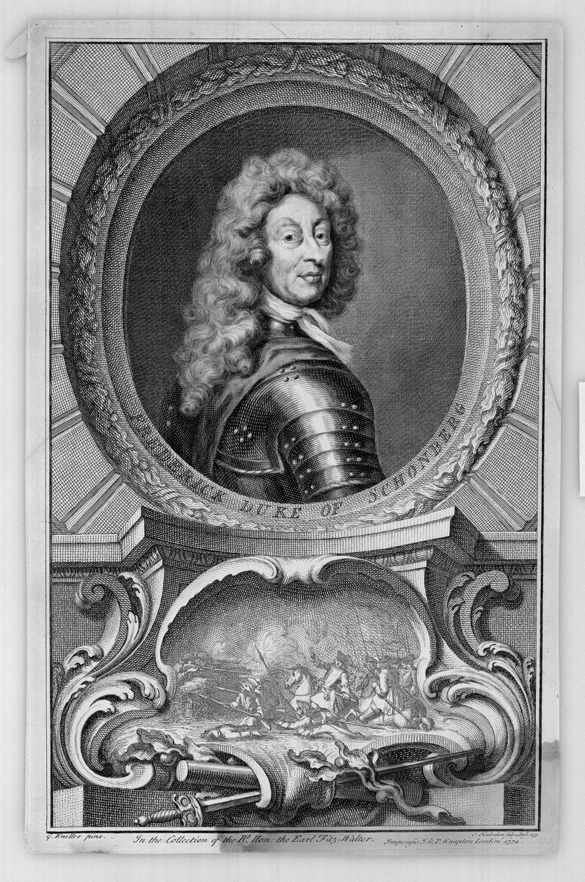 Fredrik hertig av Schomberg av Godfrey Kneller