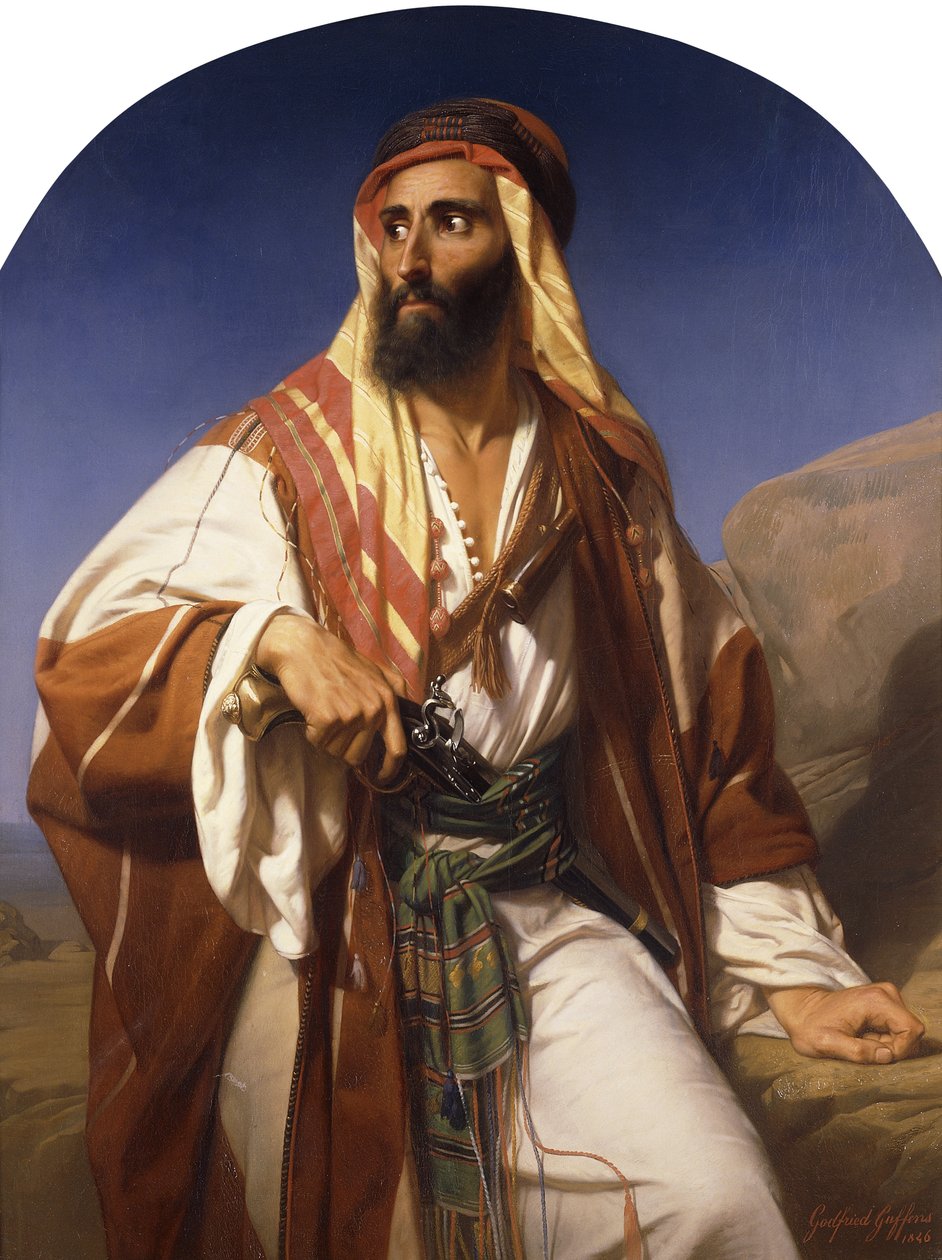 En beduinhövding, 1846 av Godfried Guffens