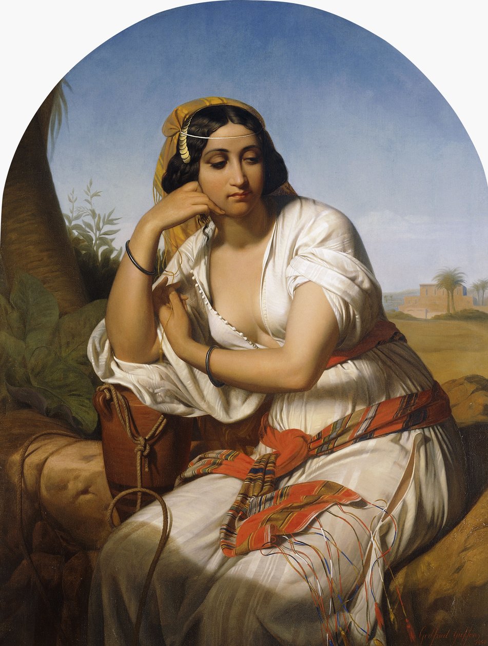 En beduinsk kvinna, 1848 av Godfried Guffens