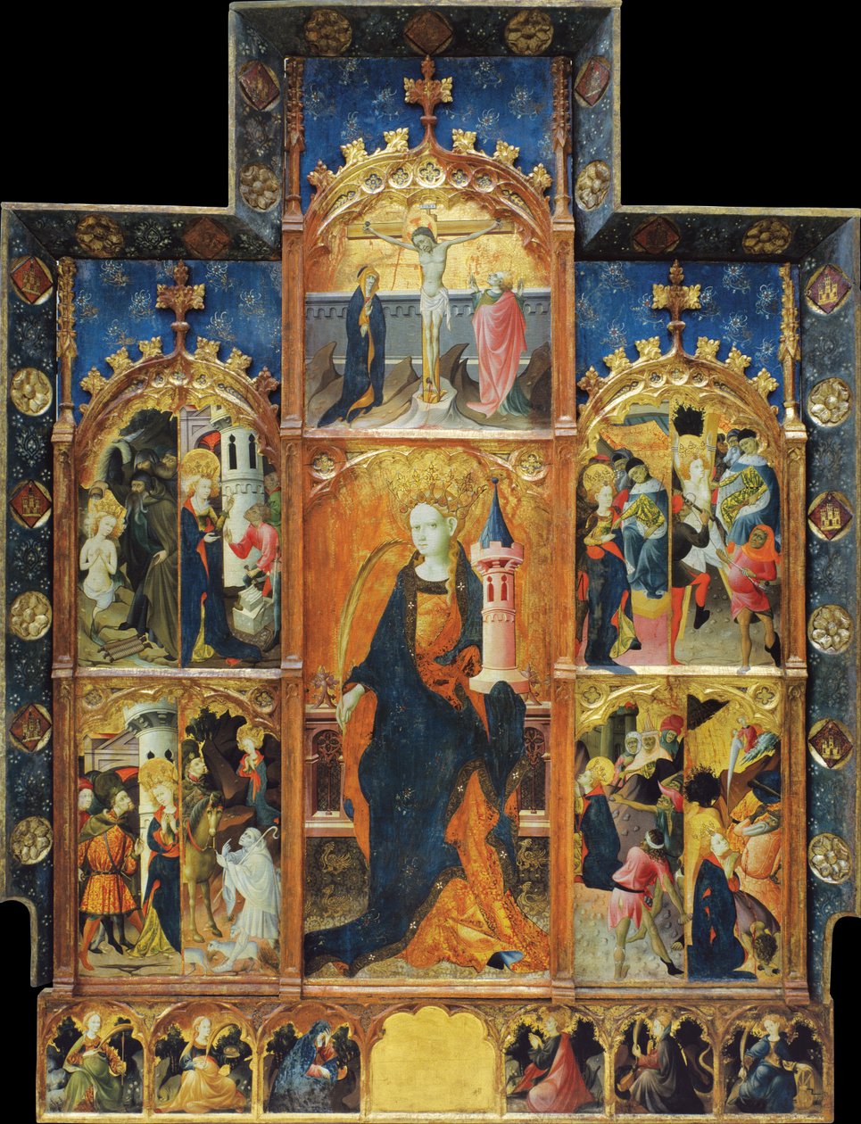 Altarpiece of Saint Barbara av Gonçal Peris Sarrià