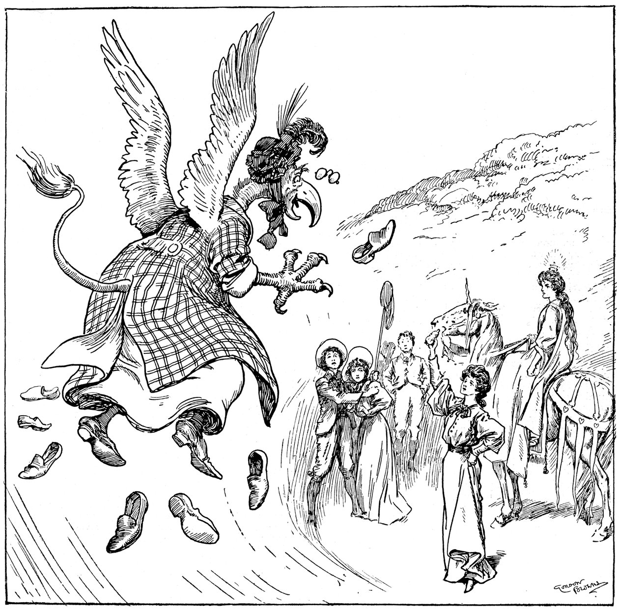 Hon blev en bärgargriffin 1906 av Gordon Frederick Browne