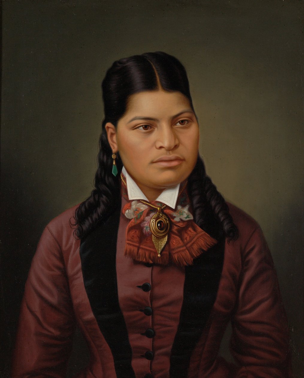 Maori flicka av Gottfried Lindauer
