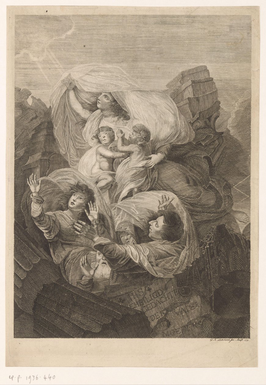 Allegorisk representation av familjen av Gottfried Arnold Lehman