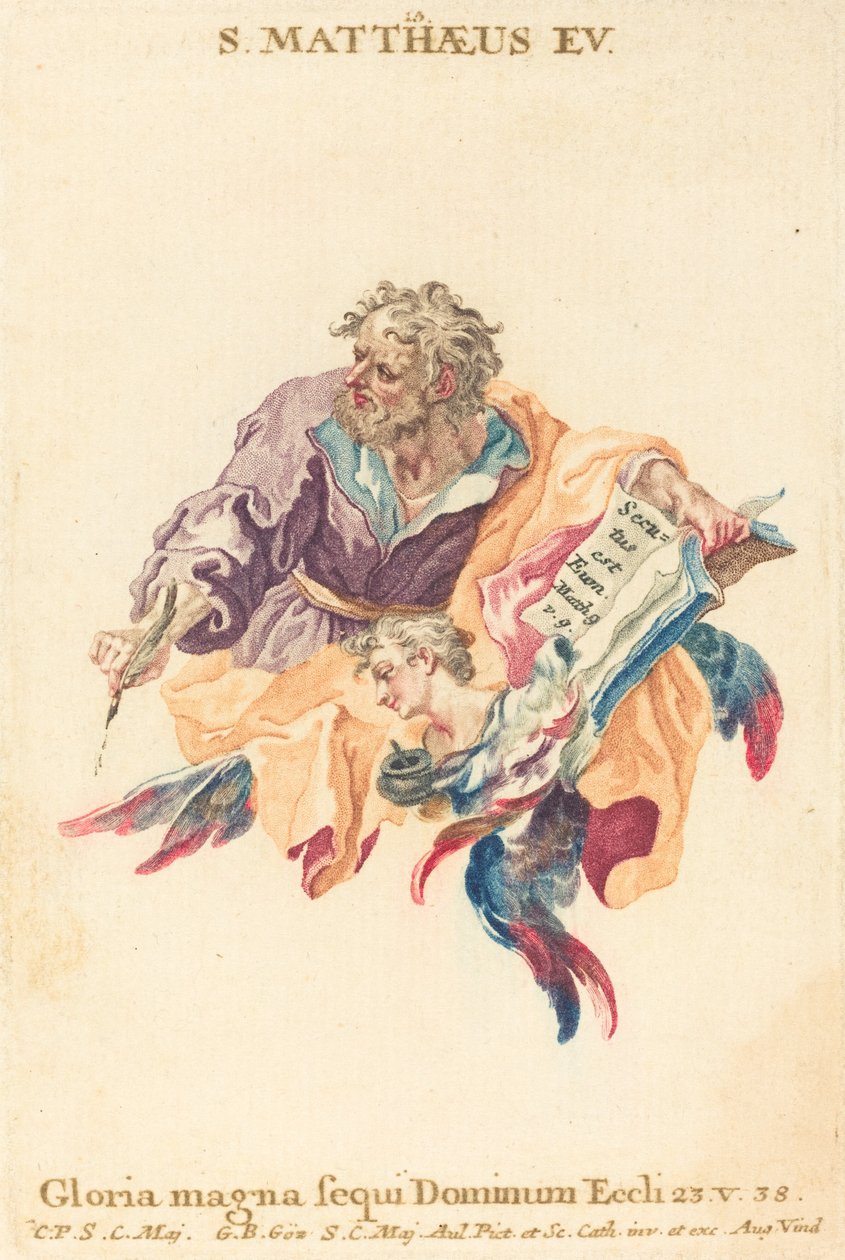 Den helige Matteus evangelisten av Gottfried Bernhard Götz