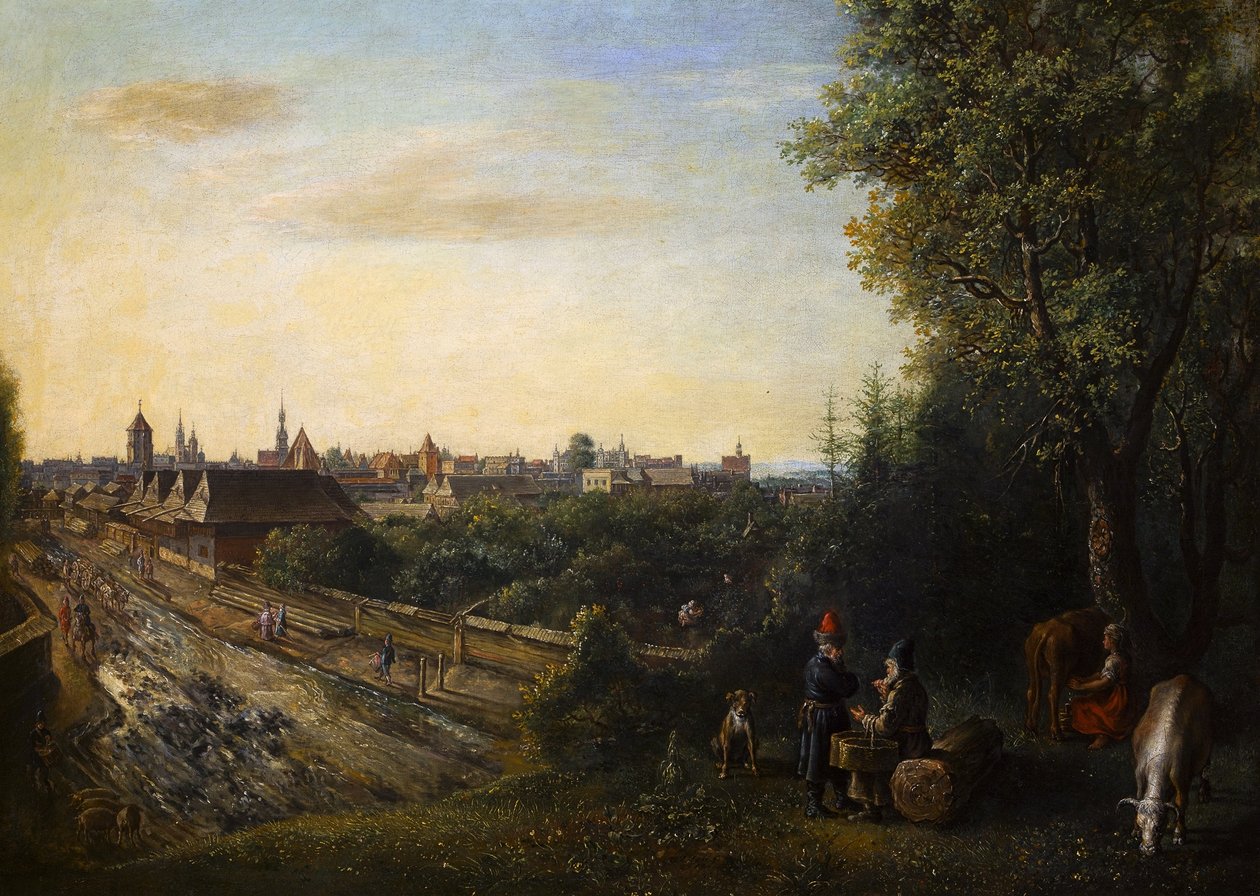 Utsikt över Krakow av Gottfried Libalt