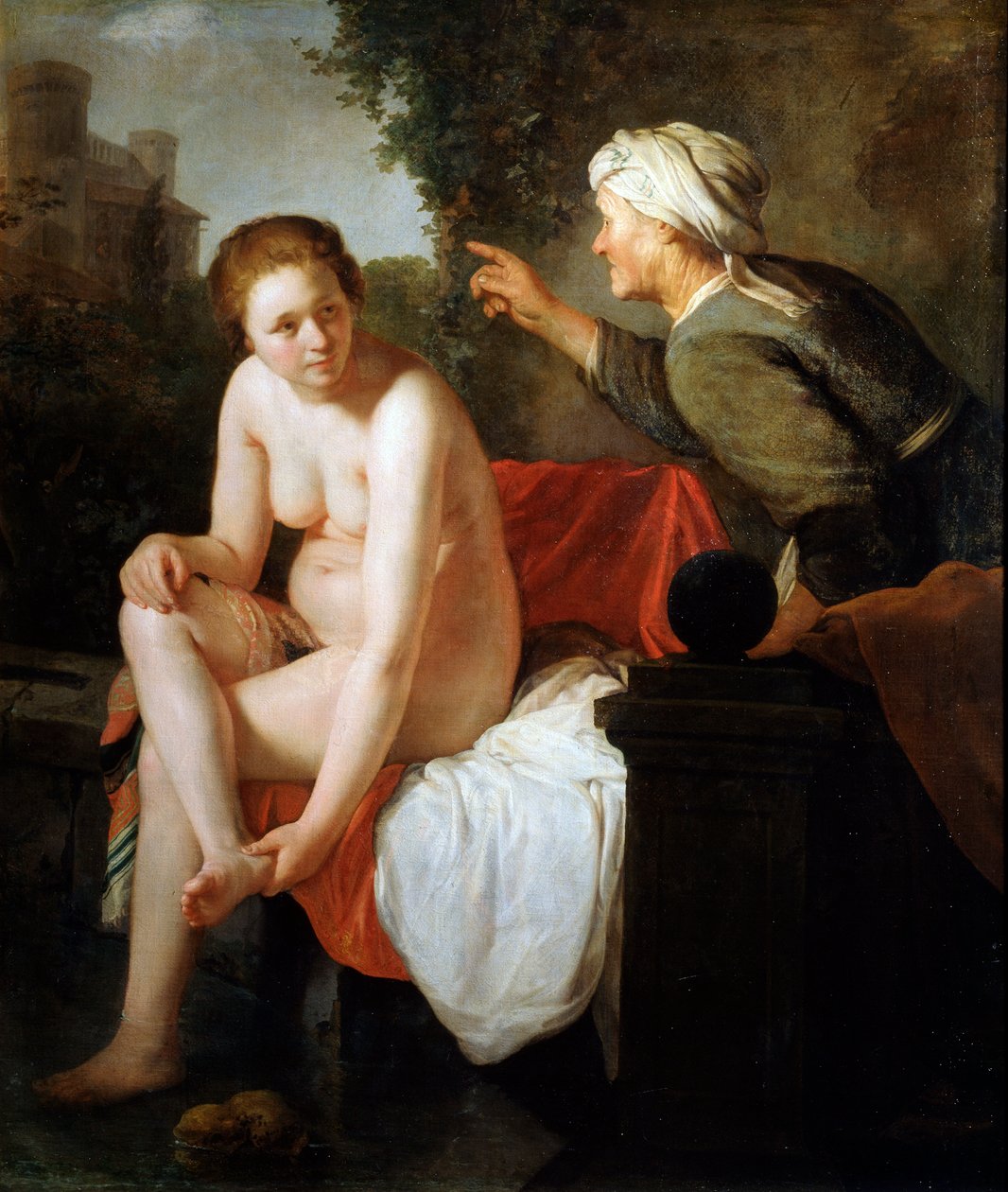 Badande Bathsheba, 1600-talet av Govaert Flinck