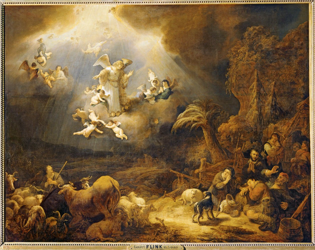 Meddelandet till herdarna ... av Govaert Flinck