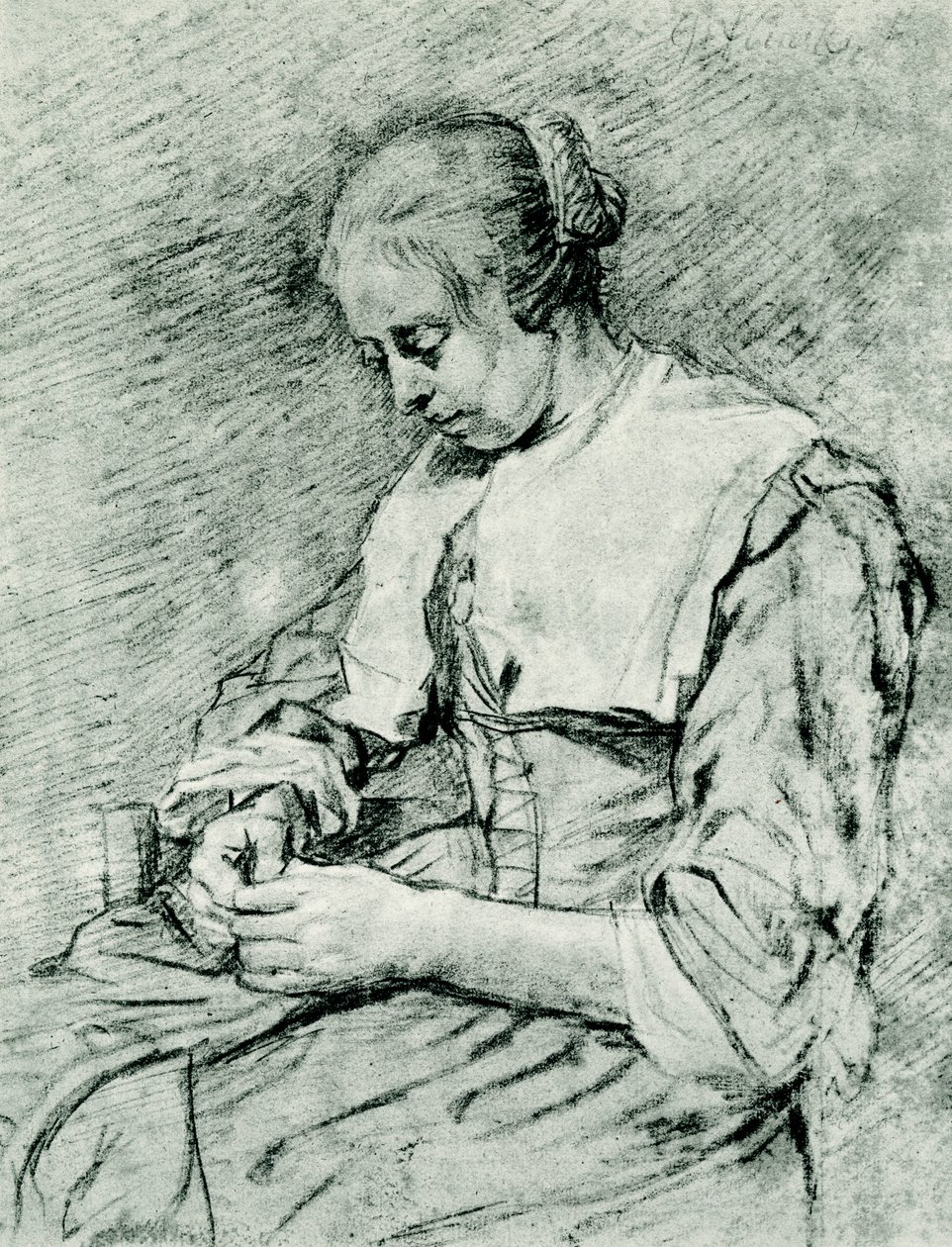 Sömmerskan av Govaert Flinck