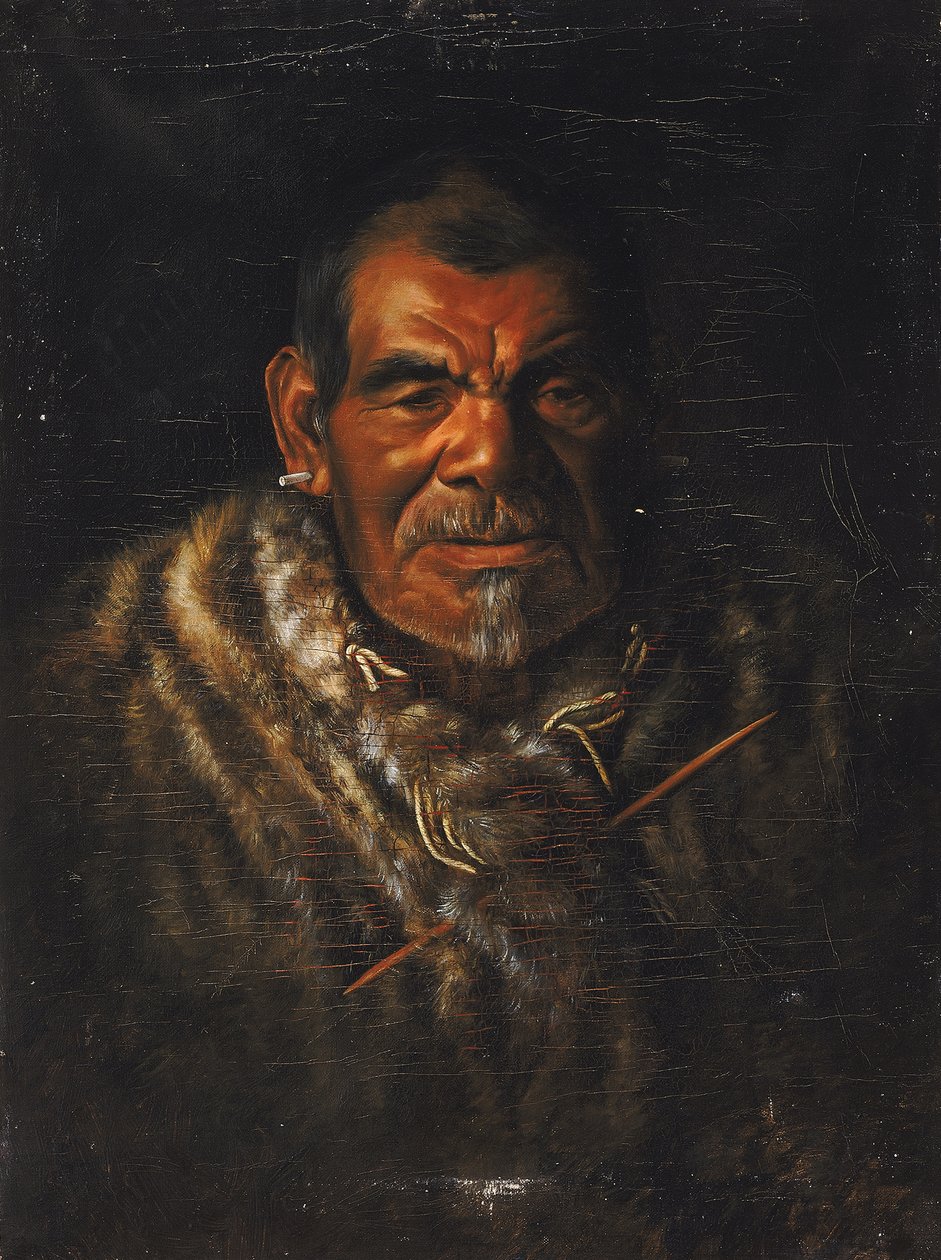 Kapten John Ab-ba-ba-pomo. av Grace Carpenter Hudson