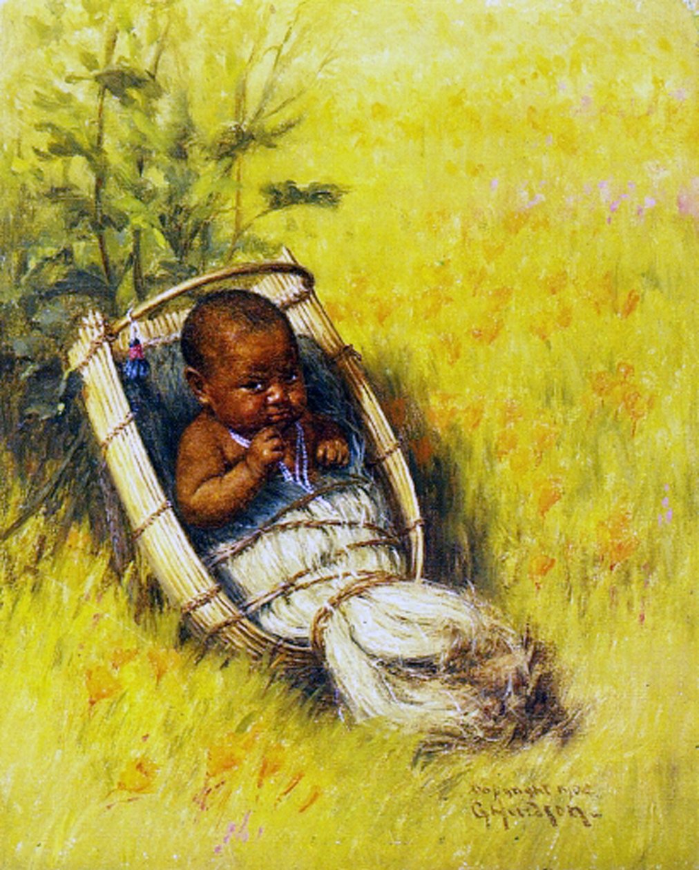 Kawasi Indian Baby, 1904 av Grace Carpenter Hudson