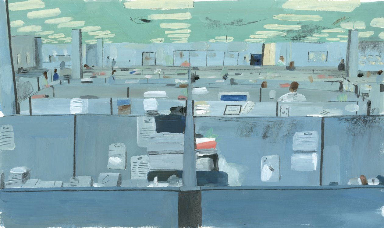 The Fugitive, 2012 (olja på papper) av Grace Helmer