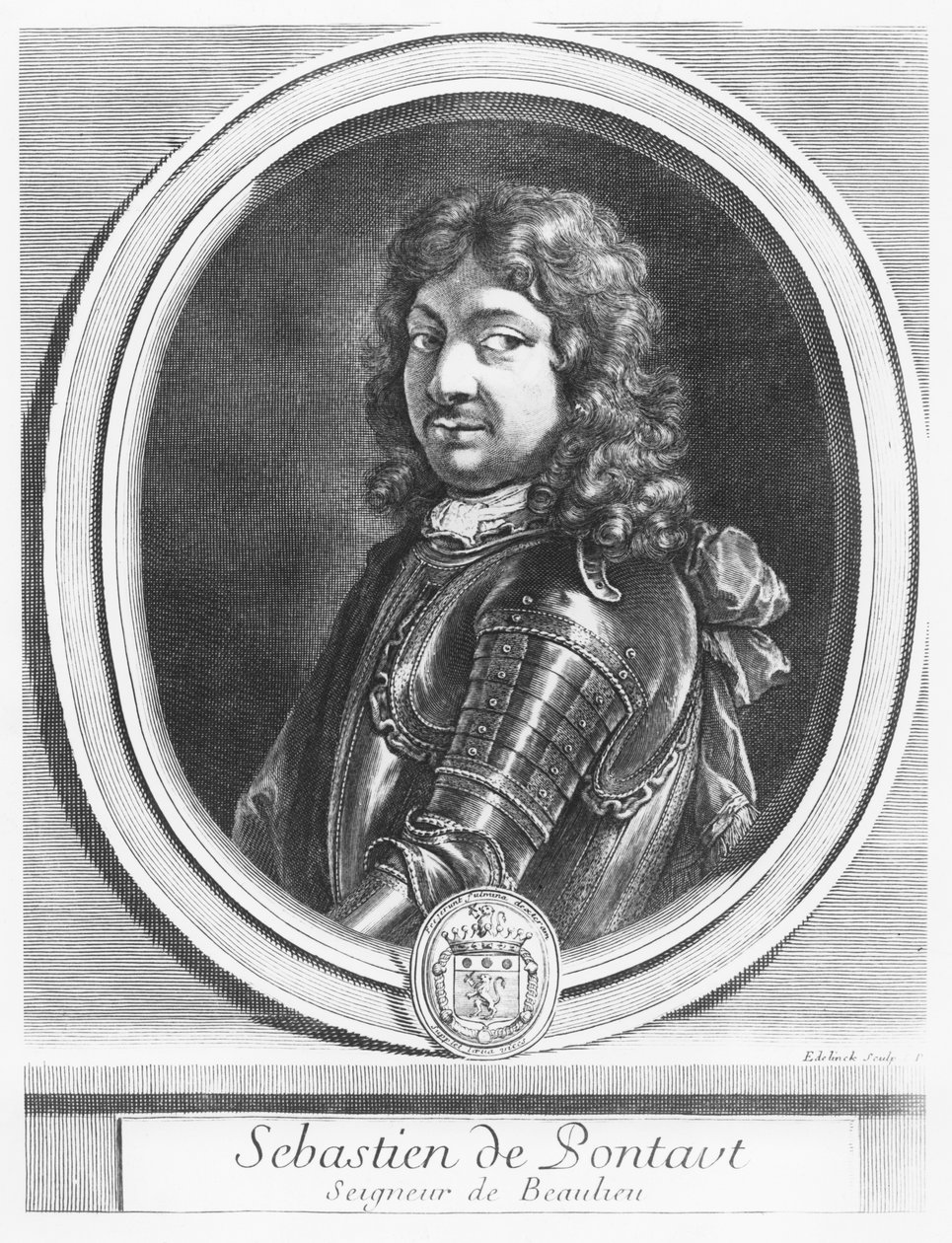 Sébastien de Pontault av Gérard Edelinck