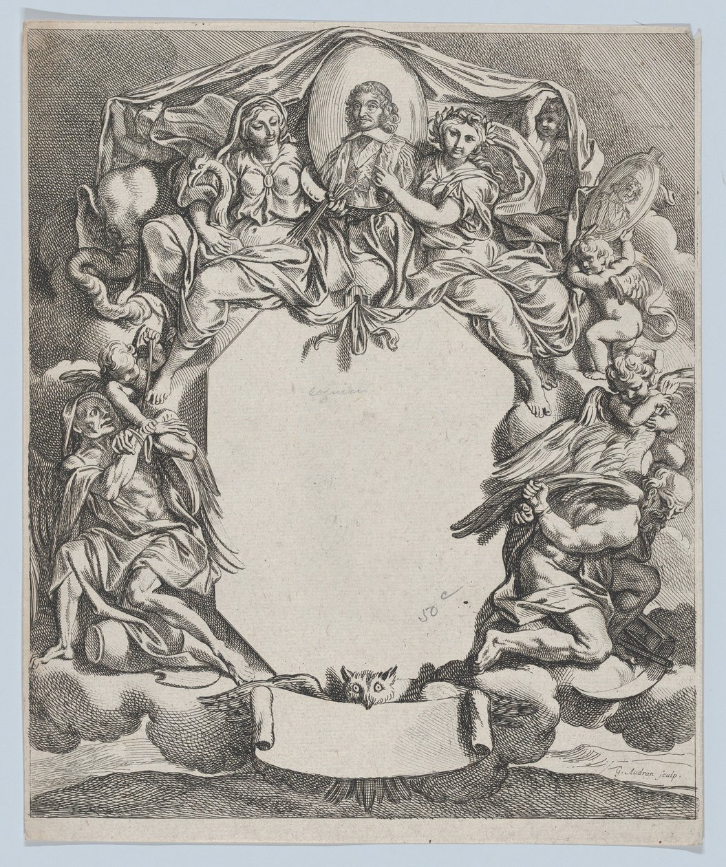 Porträtt av Pierre Seguier, 1672. av Gérard Audran
