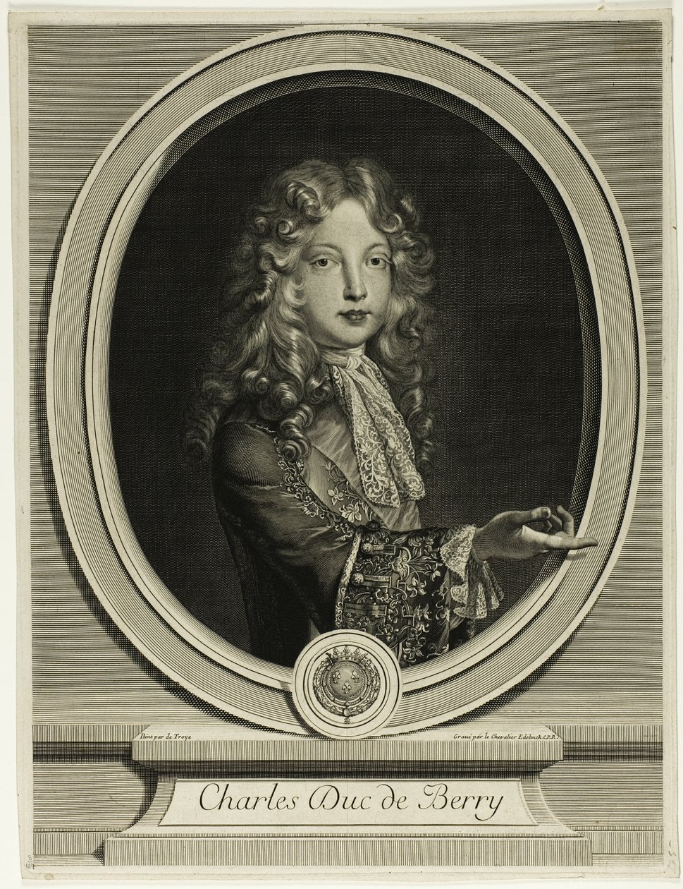 Charles Duc de Berry av Gérard Edelinck