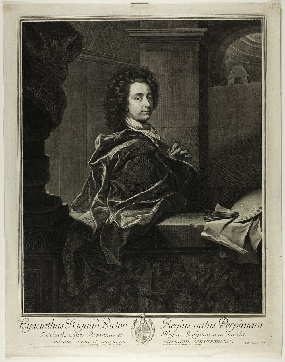 Hyacinthe Rigaud av Gérard Edelinck
