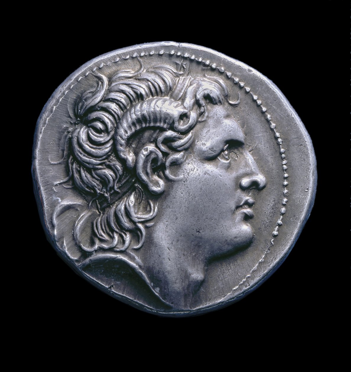 Forntida grekiskt silvermynt från Pella, 286-281 f.Kr. (silver) av Greek