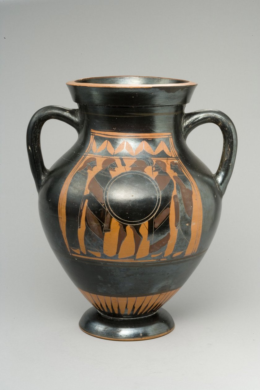 Amphora med svart figur, mitten av 600-talet f.Kr. (keramik) av Greek