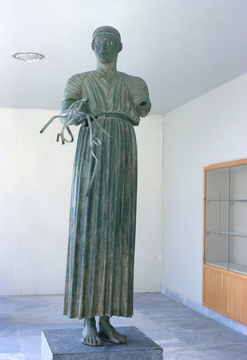 Charioteer, c.475 f.Kr. (brons) av Greek