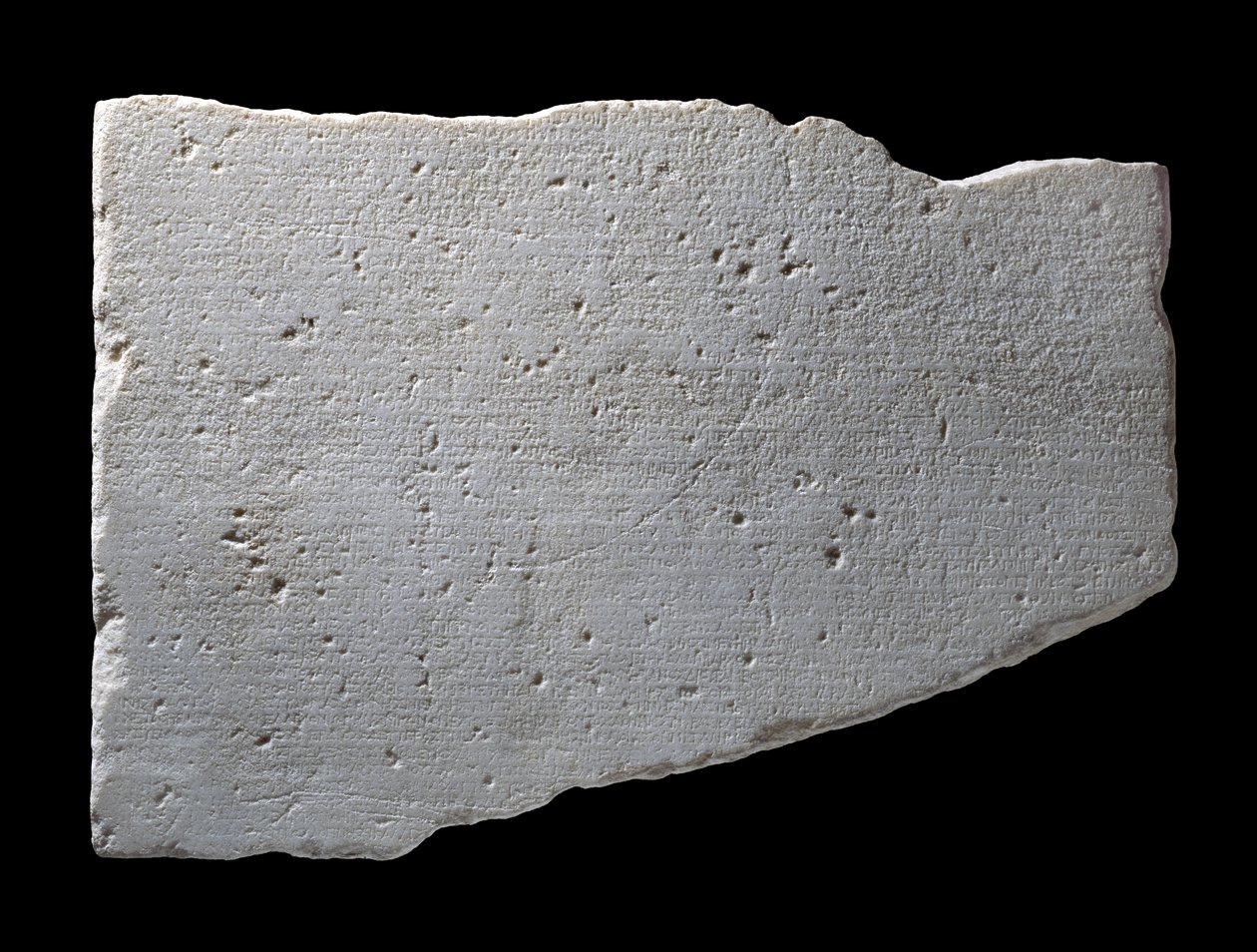 Fragment från Parian Marble, c.264 f.Kr. (marmor) av Greek