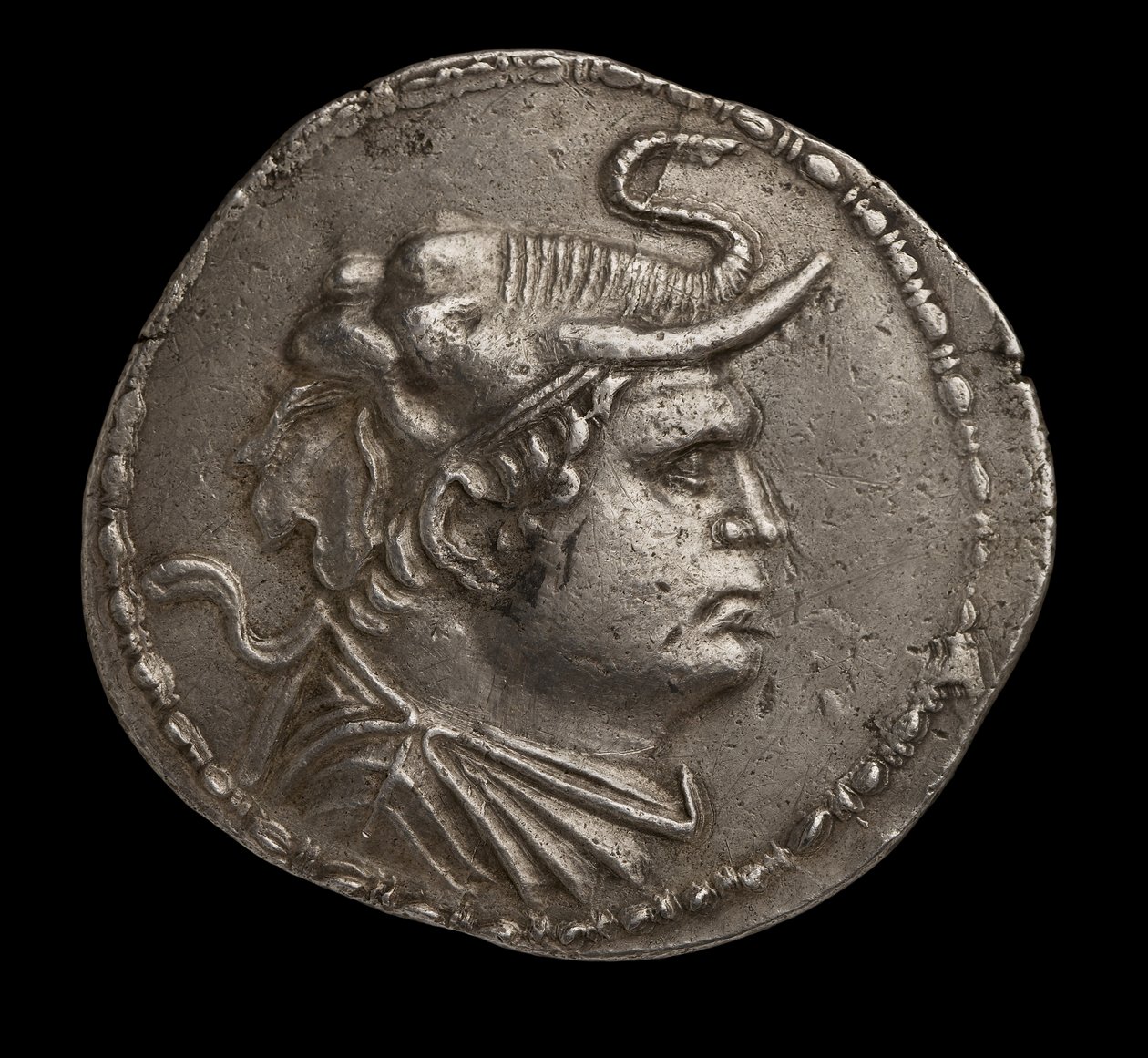 Indo-grekiskt mynt (silver) av Greek