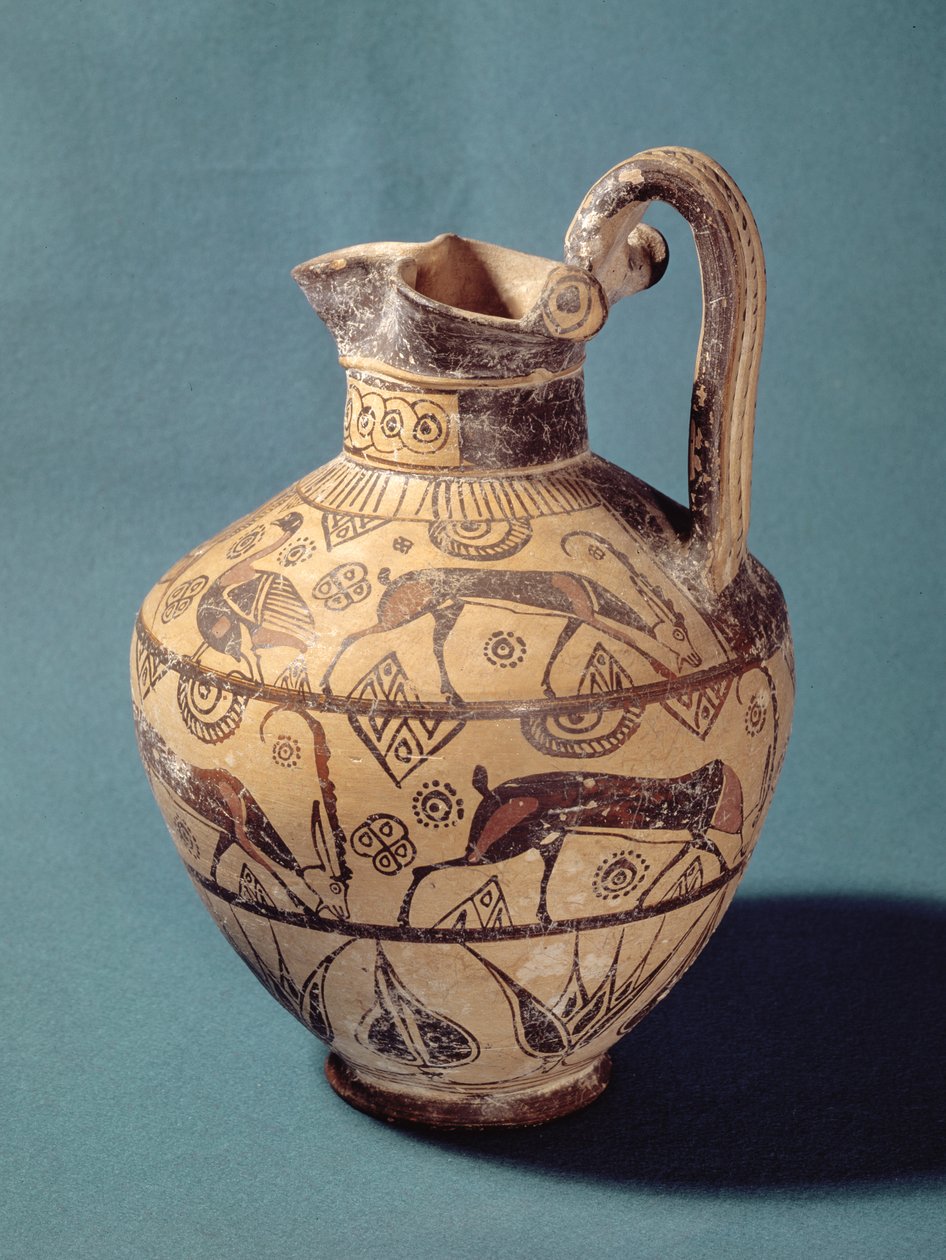 oinochoe i Rhodian stil (keramik) av Greek
