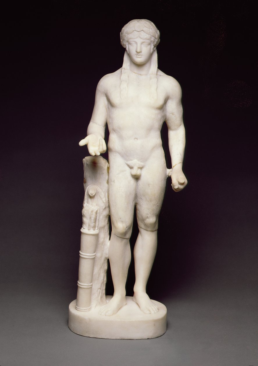 Statyett av Apollo (pentelisk marmor) av Greek