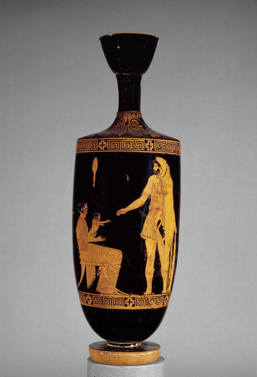 Attisk rödfigurig lekytos föreställande Herakles (keramik) av Greek
