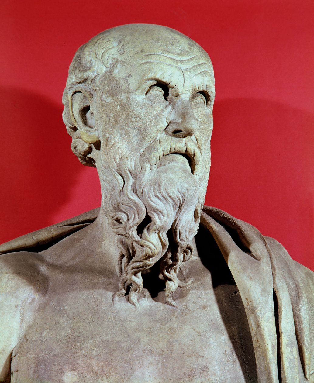 Byst av Hesiod av Greek