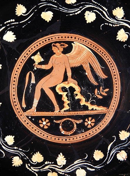 Merrythought Cup, c.330-310 f.Kr. (keramik) av Greek
