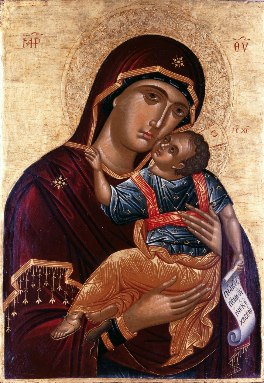 Vår Fru av ömhet Jungfru Eleusa av Greek icon