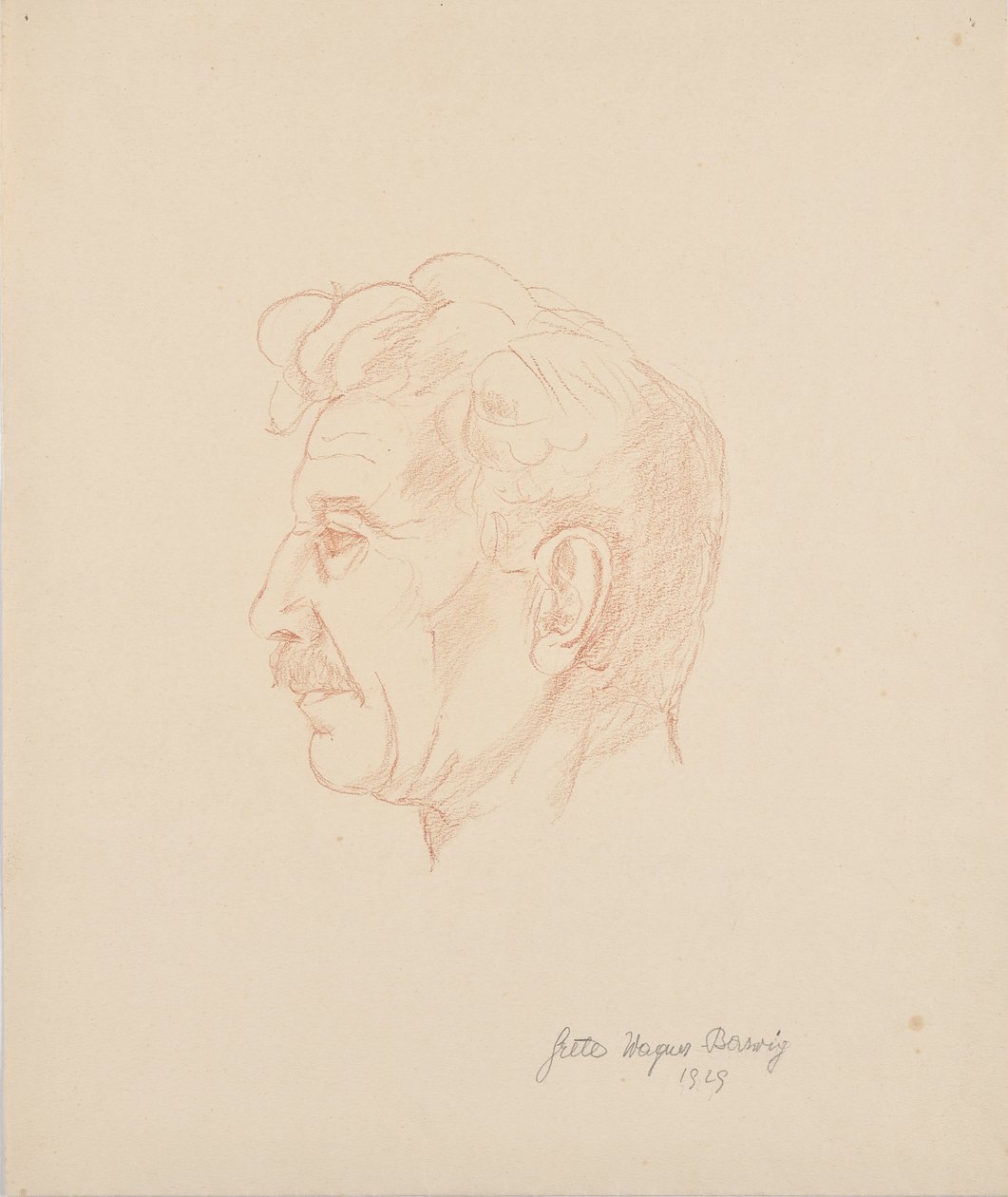 Porträtt av Franz Barwig den äldre av Grete Wagner Barwig