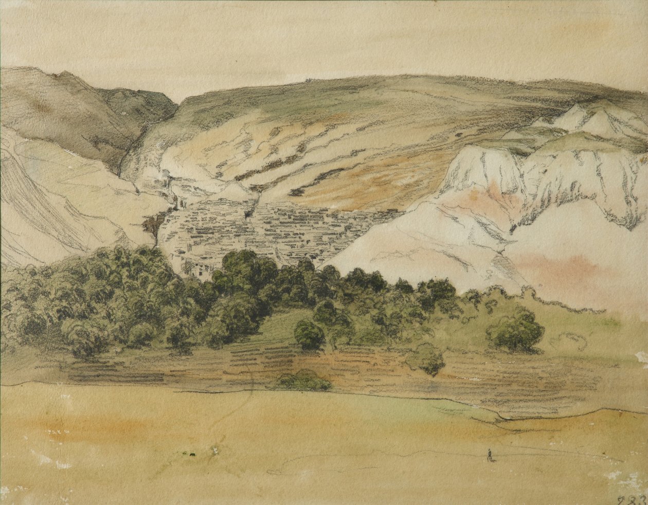 Aul Chirkey, Dagestan, 1841 av Grigori Grigorevich Gagarin